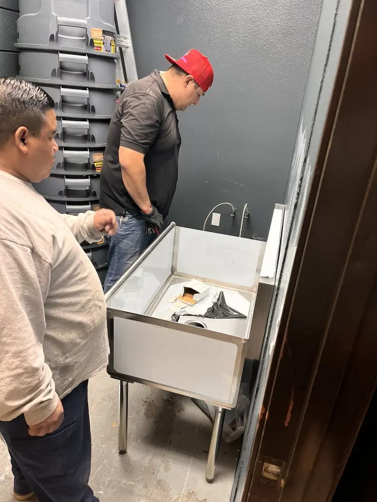 Commercial plumbing and sink installation in Orange Bend